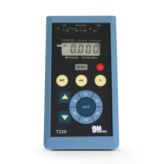 Calibrateurs de courant T220 0-20/4-20mA et T225 0-50/10-50mA